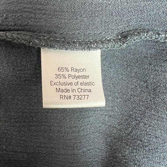 Sonoma Bouse Top Womens PL Petite Large Gray Long‎ Sleeve Boho Flowy Peasant - Picture 8 of 9